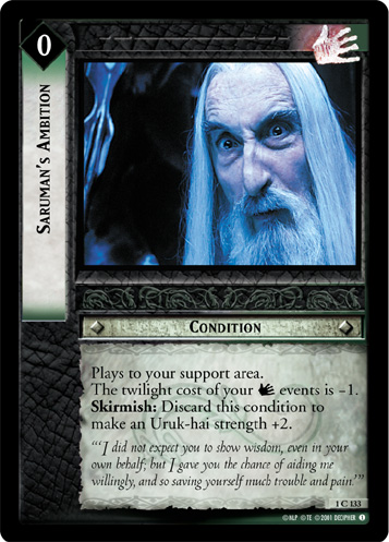 FOIL 1C133 - Saruman's Ambition - Click Image to Close