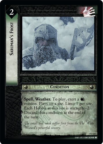 FOIL 1U135 - Saruman's Frost - Click Image to Close