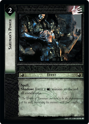 FOIL 1U136 - Saruman's Power - Click Image to Close