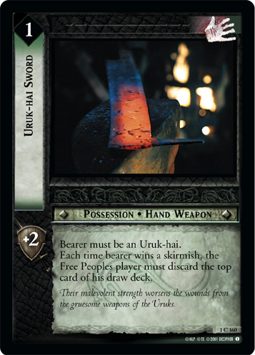 FOIL 1C160 - Uruk-hai Sword - Click Image to Close