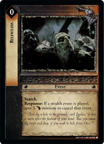 FOIL 1U194 - Relentless - Click Image to Close