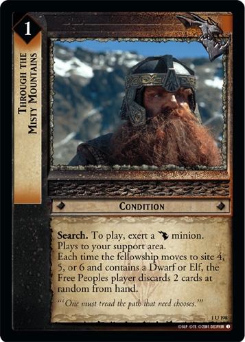 FOIL 1U198 - Through the Misty Mountains - Click Image to Close