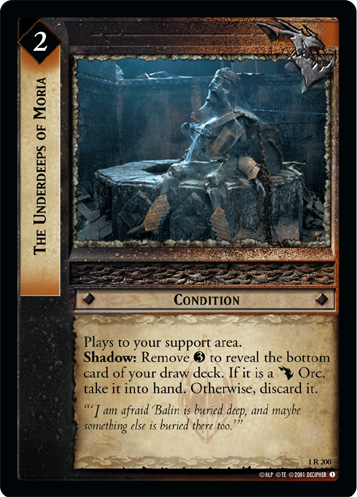 [Poor Condition] 1R200 - The Underdeeps of Moria - Click Image to Close