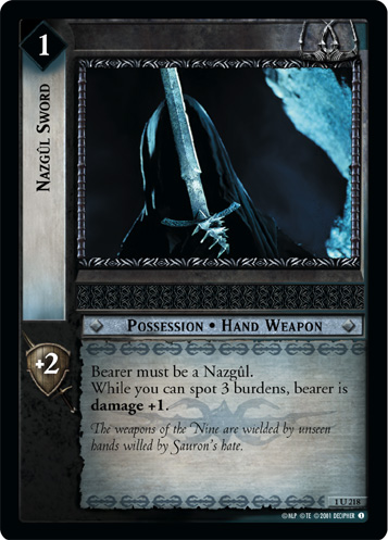 FOIL 1U218 - Nazgul Sword - Click Image to Close