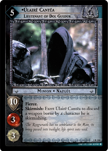 [Poor Condition] 1R230 - Ulaire Cantea, Lieutenant of Dol Guldur - Click Image to Close