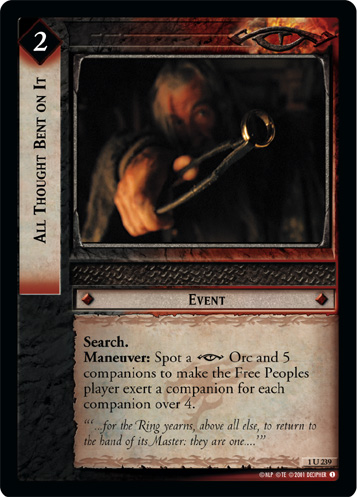 FOIL 1U239 - All Thought Bent on It - Click Image to Close