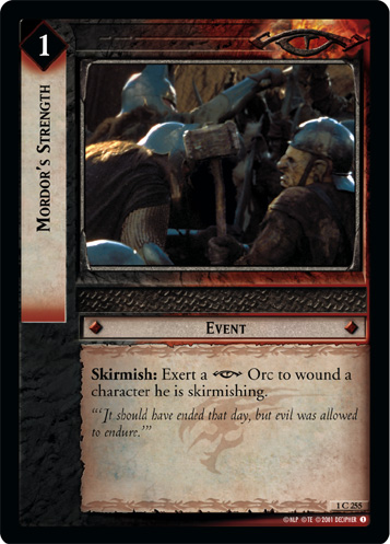 FOIL 1C255 - Mordor's Strength - Click Image to Close