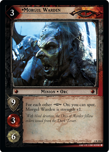 [Poor Condition] 1R259 - Morgul Warden - Click Image to Close