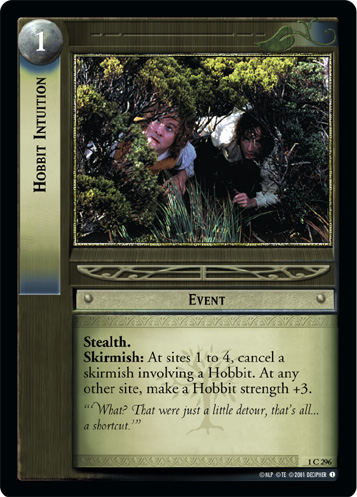 FOIL 1C296 - Hobbit Intuition - Click Image to Close