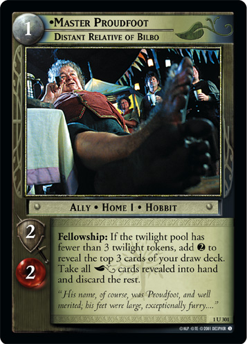 FOIL 1U301 - Master Proudfoot, Distant Relative of Bilbo - Click Image to Close