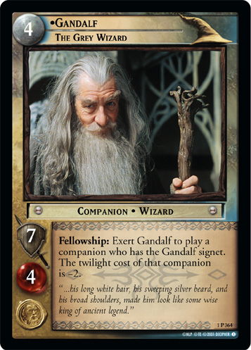 1P364 - Gandalf, The Grey Wizard - Click Image to Close