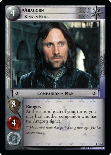 1P365 - Aragorn, King in Exile - Click Image to Close