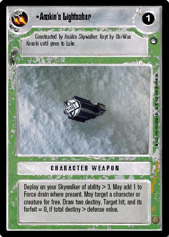 [Poor Condition] FOIL - Anakin's Lightsaber - Click Image to Close