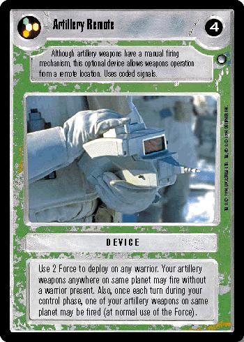 Artillery Remote - Click Image to Close