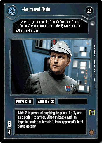 Lieutenant Cabbel - Click Image to Close