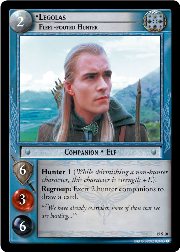 15S18 - Legolas, Fleet-footed Hunter - Click Image to Close