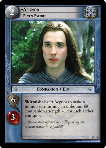 FOIL 10U4 - Aegnor, Elven Escort - Click Image to Close