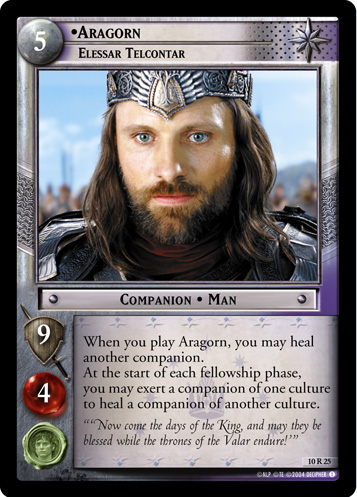 10R25 - Aragorn, Elessar Telcontar - Click Image to Close