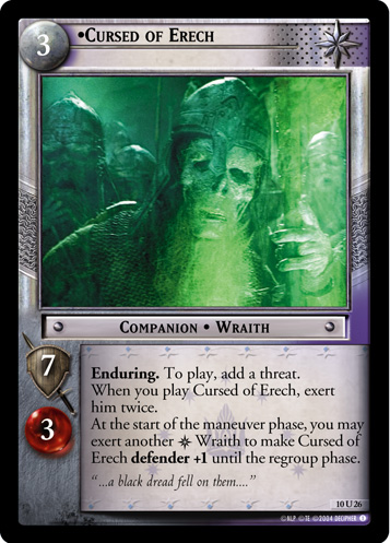 FOIL 10U26 - Cursed of Erech - Click Image to Close