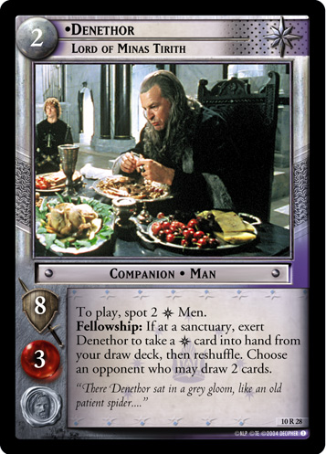 FOIL 10R28 - Denethor, Lord of Minas Tirith - Click Image to Close