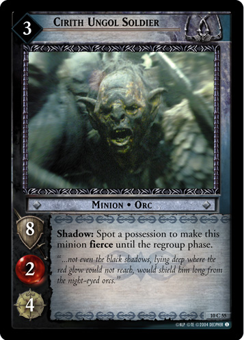 FOIL 10C55 - Cirith Ungol Soldier - Click Image to Close