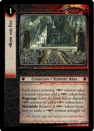 [Poor Condition] FOIL 10U96 - Rank and File - Click Image to Close