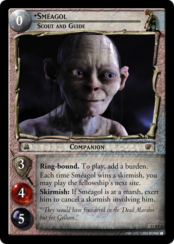 FOIL 11RF6 - Smeagol, Scout and Guide (F) - Click Image to Close