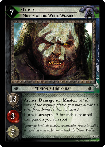 FOIL 11RF16 - Lurtz, Minion of the White Wizard (F) - Click Image to Close