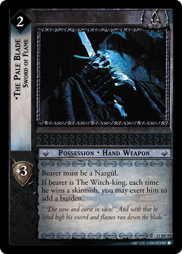 FOIL 11RF17 - The Pale Blade, Sword of Flame (F) - Click Image to Close