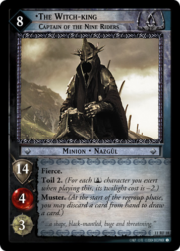 FOIL 11RF18 - The Witch-king, Captain of the Nine Riders (F) - Click Image to Close