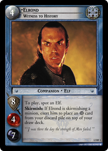 FOIL 12RF1 - Elrond, Witness to History (F) - Click Image to Close