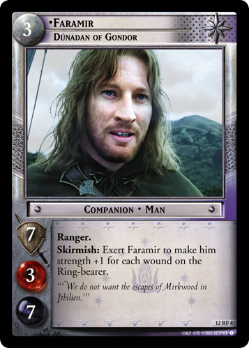 FOIL 12RF4 - Faramir, Dunadan of Gondor (F) - Click Image to Close