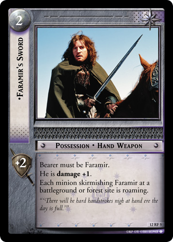 FOIL 12RF5 - Faramir's Sword (F) - Click Image to Close