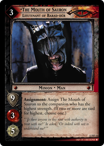 FOIL 12RF11 - The Mouth of Sauron, Lieutenant of Barad-dur (F) - Click Image to Close