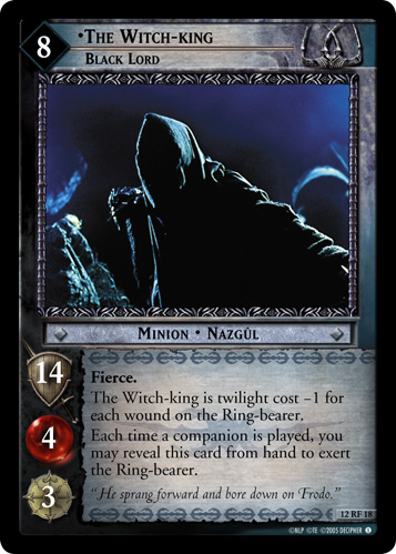 FOIL 12RF18 - The Witch-king, Black Lord (F) - Click Image to Close