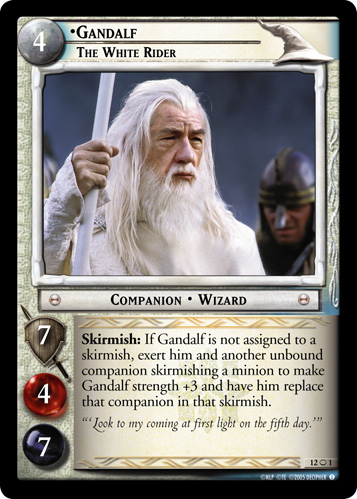 FOIL 12O1 - Gandalf, The White Rider (O) - Click Image to Close