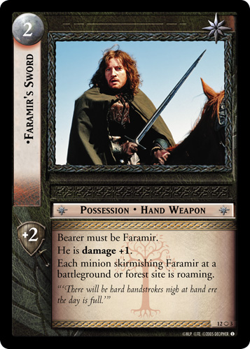 FOIL 12O3 - Faramir's Sword (O) - Click Image to Close