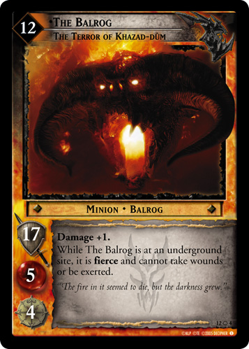 FOIL 12O4 - The Balrog, The Terror of Khazad-dum (O) - Click Image to Close