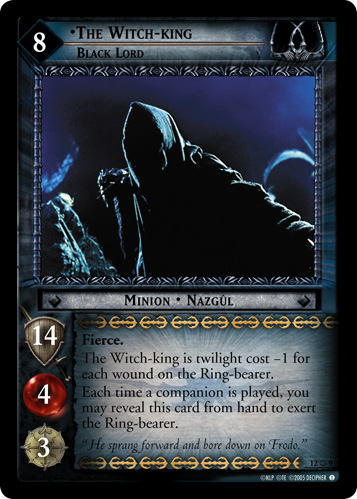 FOIL 12O9 - The Witch-king, Black Lord (O) - Click Image to Close