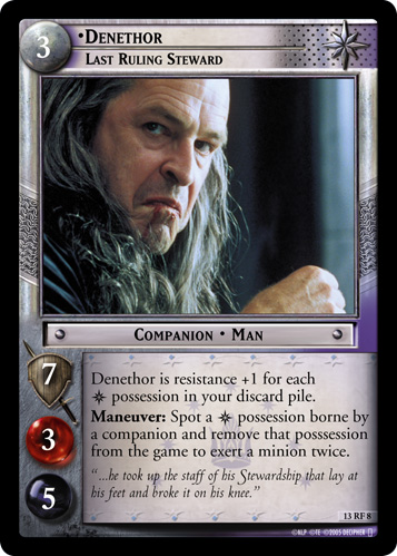 FOIL 13RF8 - Denethor, Last Ruling Steward (F) - Click Image to Close