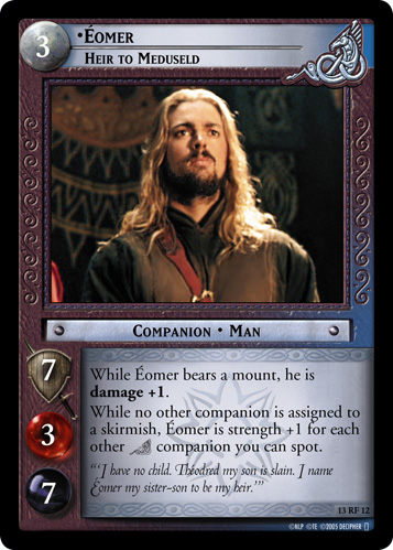 FOIL 13RF12 - Eomer, Heir to Meduseld (F) - Click Image to Close