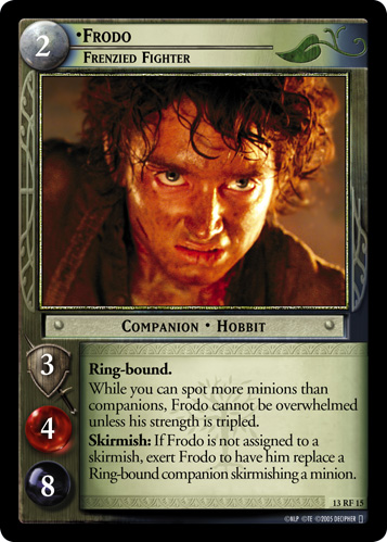 FOIL 13RF15 - Frodo, Frenzied Fighter (F) - Click Image to Close