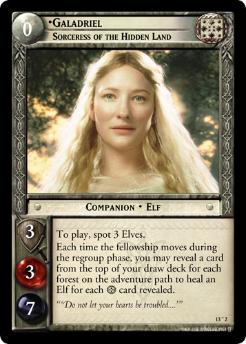 FOIL 13O2 - Galadriel, Sorceress of the Hidden Land (O) - Click Image to Close