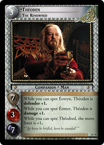 FOIL 13O9 - Theoden, The Renowned (O) - Click Image to Close