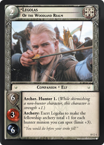 FOIL 15O1 - Legolas, of the Woodland Realm (O) - Click Image to Close