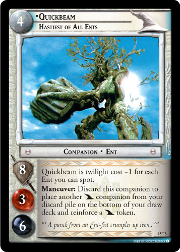 FOIL 15O3 - Quickbeam, Hastiest of All Ents (O) - Click Image to Close