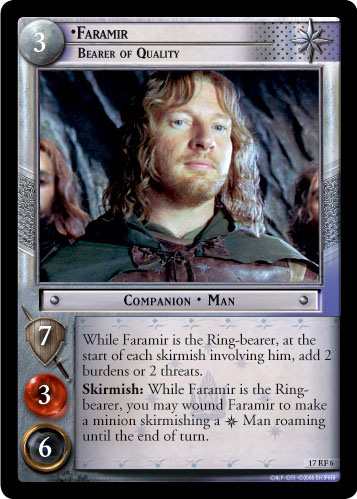 FOIL 17RF6 - Faramir, Bearer of Quality (F) - Click Image to Close