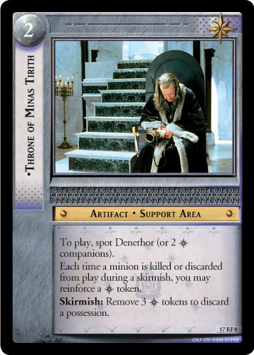 FOIL 17RF8 - Throne of Minas Tirith (F) - Click Image to Close