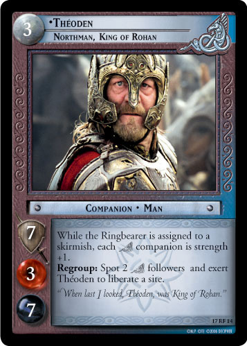 FOIL 17RF14 - Theoden, Northman, King of Rohan (F) - Click Image to Close