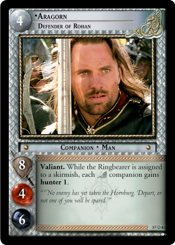 FOIL 17O4 - Aragorn, Defender of Rohan (O) - Click Image to Close